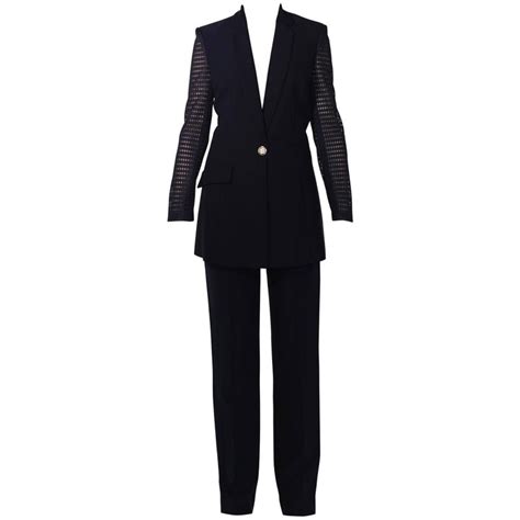 versace silk suit|versace suits for women.